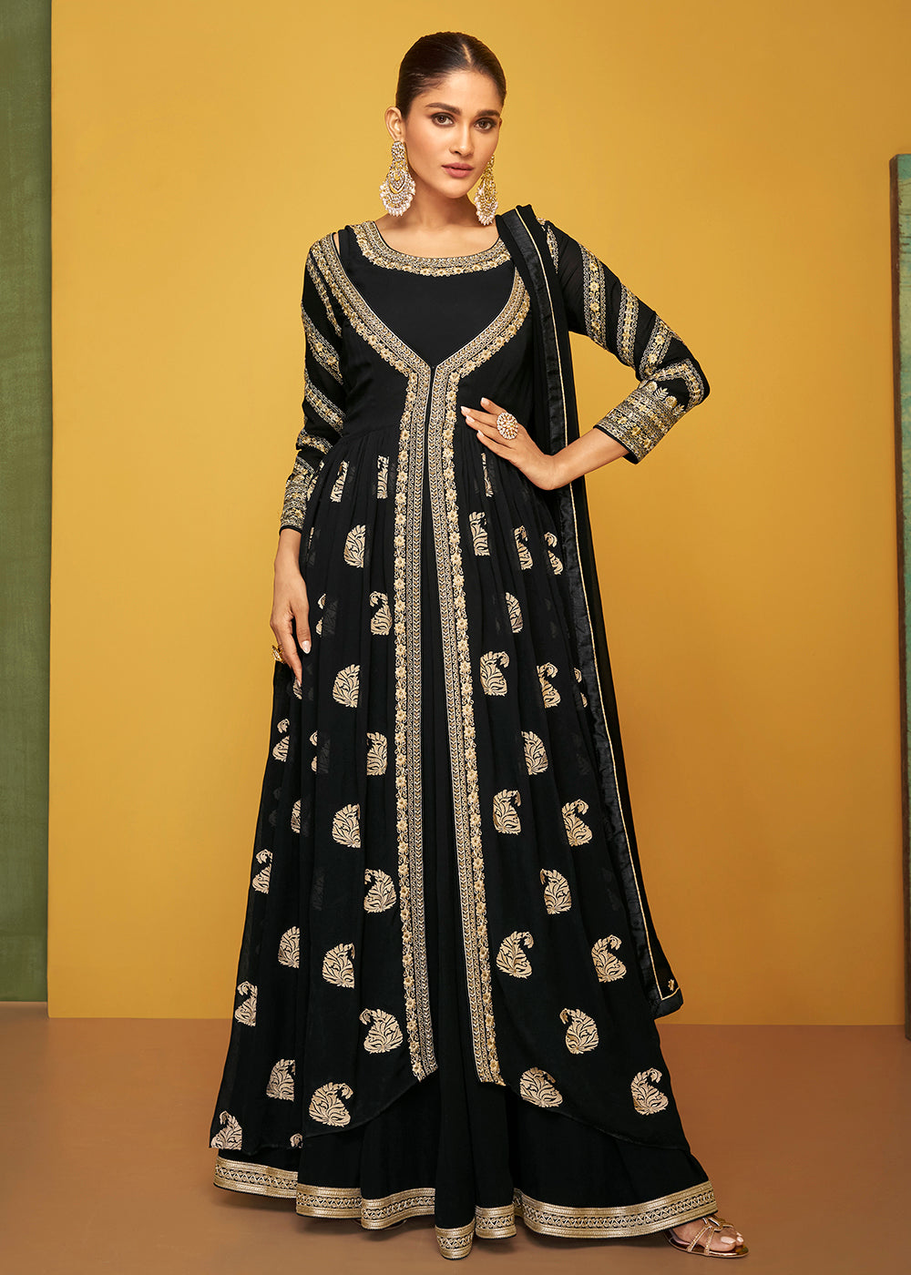 Black Evening Gowns - Buy Black Evening Gowns online at Best Prices in  India | Flipkart.com